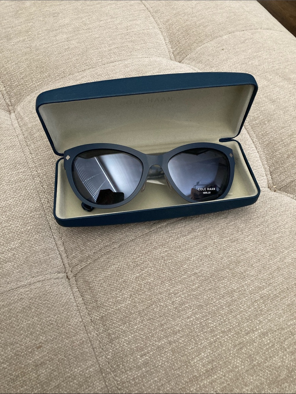 Cole Haan Dark Blue Cat-Eye Sunglasses